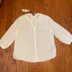 NYDJ optic white blouse